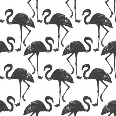 Flamingo kuşu desen