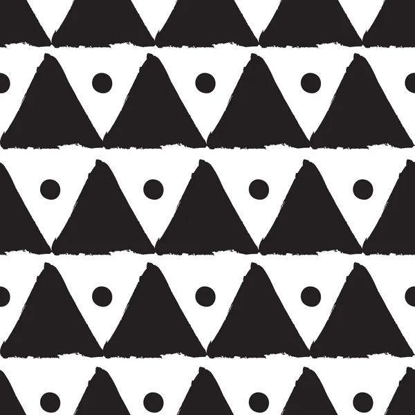 Patrón de puntos trantriángulos abstracción monocromática — Archivo Imágenes Vectoriales