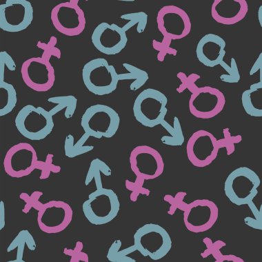 erkek kadın sembolü desen 