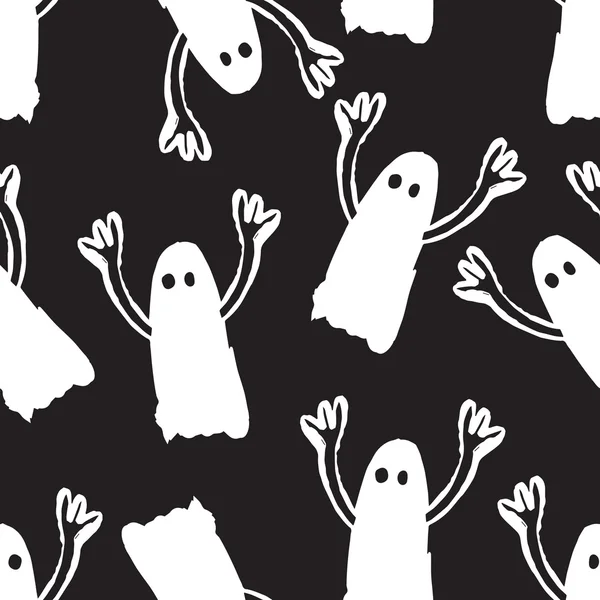 Medo fantasma símbolo cartoon humor — Vetor de Stock