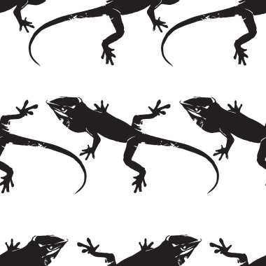 iguana hayvan kertenkele desen