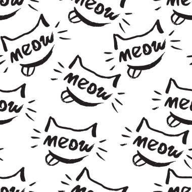 Miyav kedi kitty ifade kafa mizah desen