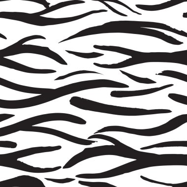 Zebra siyah-beyaz desen