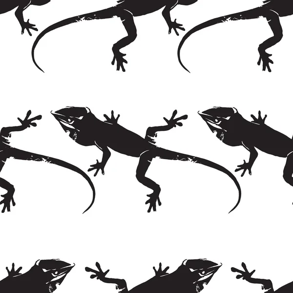 Iguana wzór Zwierzęta Jaszczurka — Wektor stockowy