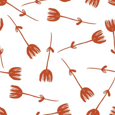 çiçekler kırmızı bitkiler desen 