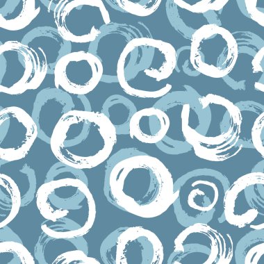 Daire grafik soyut desen mavi arka plan