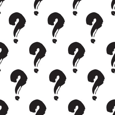 soru işareti absctract desen