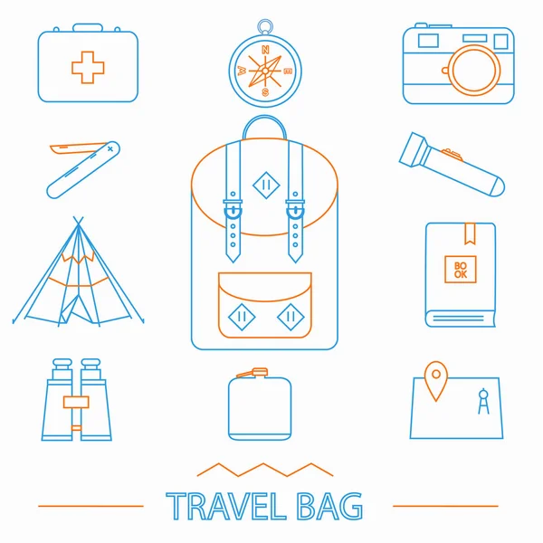 Travel icons set — Stock Vector