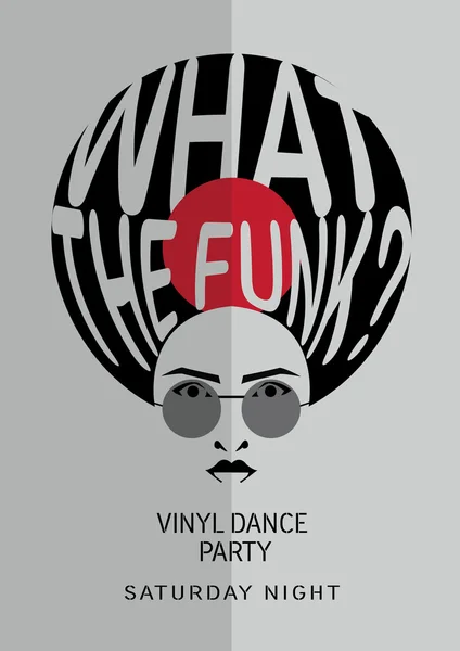 Cartel de vinilo Funk . — Vector de stock