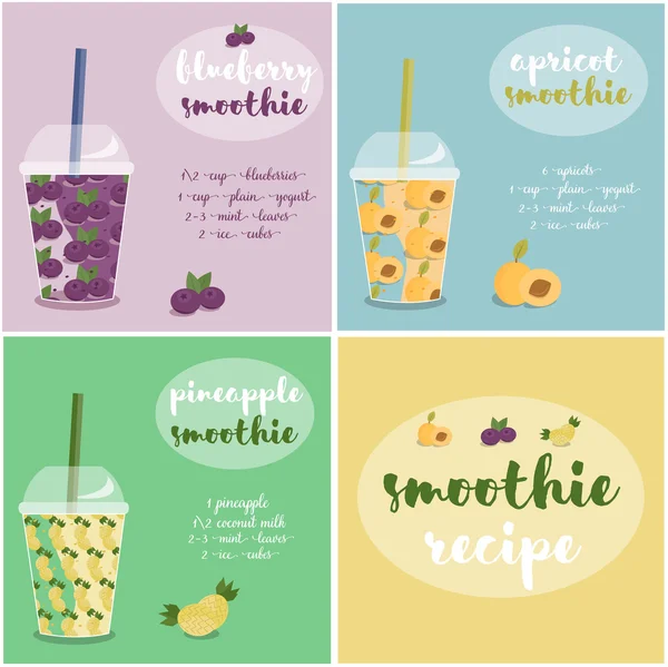 Smoothie untuk pergi mengambil dan smoothie untuk pergi diet segar jus sehat . - Stok Vektor