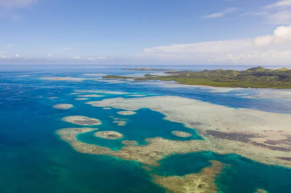 Bucas Grande Island Filipinas Hermosas Lagunas Con Atolones Islas Vista —  Fotos de Stock