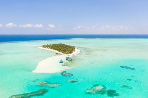 Paisaje Marino Con Una Isla Paradisíaca Isla Onok Balabac Filipinas — Foto de Stock