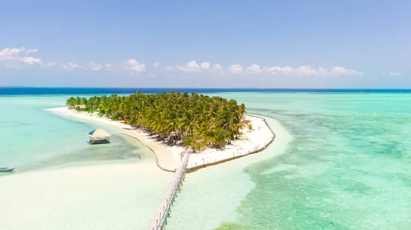 Isla Tropical Rodeada Hermosas Lagunas Isla Onok Balabac Filipinas Descanse — Foto de Stock