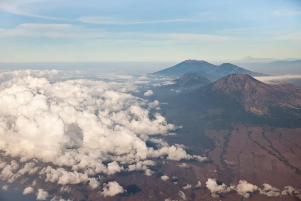 Горные Вершины Индонезии Вид Самолета Вулканы Индонезии — стоковое фото
