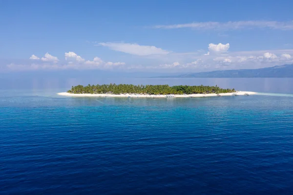 Sommar Strandlandskap Tropisk Utsikt Över Palmer Med Fantastiskt Blått Hav — Stockfoto