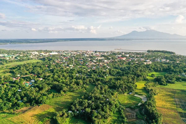 Sorsogon City Luzon Filipíny Asijské Město Moře Výhled Shora Tropická — Stock fotografie