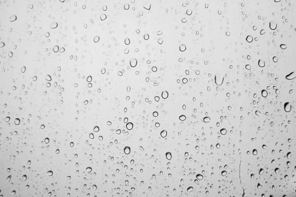 Eau Tombe Sur Verre Pluie Tombe Sur Fenêtre Fond Avec — Photo