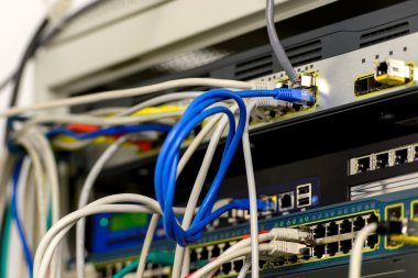 Ağ anahtarı ve ethernet kabloları