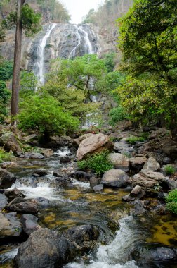 Klong lan şelale mi Tayland, il Kampang phed büyük şelale