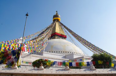 ünlü buuha göz bakan out kulenin her taraftan uykulu olanlar ilkel buddha.perched bir üst bir tepe Katmandu Vadisi batı kenarında görmek tüm.
