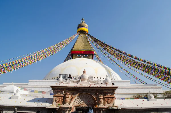 ünlü buuha göz bakan out kulenin her taraftan uykulu olanlar ilkel buddha.perched bir üst bir tepe Katmandu Vadisi batı kenarında görmek tüm.