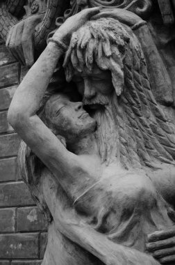 Nepal-Patan Durbar Meydanı bir Kathmand ana manzaraları