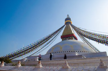 ünlü buuha göz bakan out kulenin her taraftan uykulu olanlar ilkel buddha.perched bir üst bir tepe Katmandu Vadisi batı kenarında görmek tüm.
