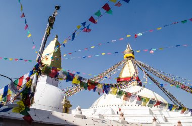 ünlü buuha göz bakan out kulenin her taraftan uykulu olanlar ilkel buddha.perched bir üst bir tepe Katmandu Vadisi batı kenarında görmek tüm.
