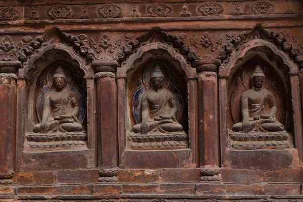 Nepal-Patan Durbar Meydanı bir Kathmand ana manzaraları