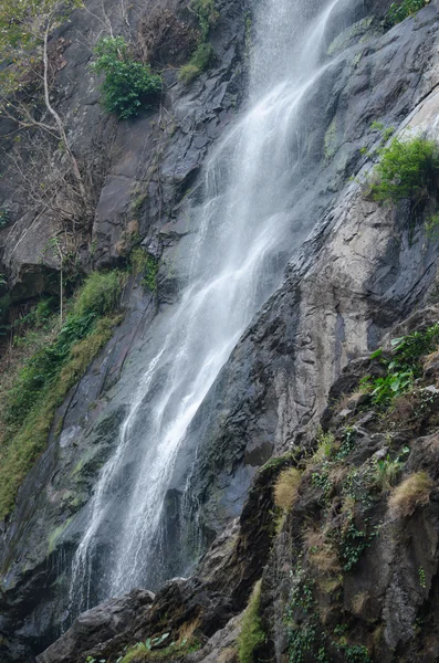 waterfall is big in forest