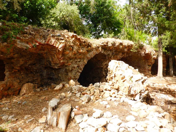 Forntida Fästning Staden Alanya Turkiet — Stockfoto