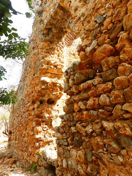 Αρχαίο Φρούριο Στην Πόλη Αλάνια Της Τουρκίας — Φωτογραφία Αρχείου