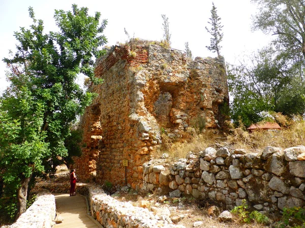 Antiga Fortaleza Cidade Alanya Turquia — Fotografia de Stock