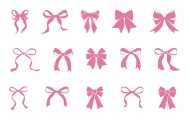 Pembe yay, Coquette yay svg, Pembe saç yay svg, Ribbon bow svg, Pembe kurdele svg, Bow svg, Pembe yay silueti, Coquette svg - V02.