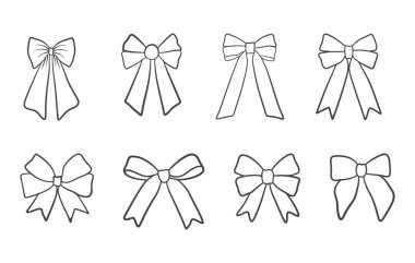 Bow outline, Ribbon bow outline, Ribbon bow svg, Bow svg, Coquette bow outline, Bow silhouettes.