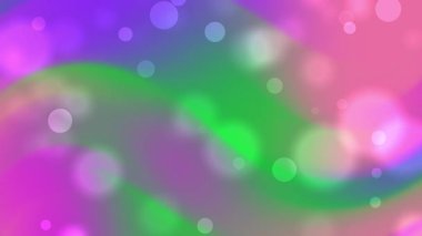 Background with blurred bokeh lights in pink, purple, green, and white. Suitable for festive designs, holiday decorations, and abstract concepts.