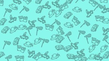 Perfect for travel themed designs, websites or social media posts needing a vibrant and lively touch full of iconic elements.