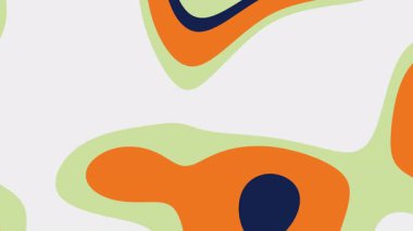 Katmanlı turuncu ve mavi şekilli soyut sanat, arka plan, dijital sanat, baskı tasarımı ve modern sanat projeleri için uygundur..