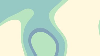 Açık yeşil ve mavi şekilli soyut desenli arkaplan, dijital duvar kağıtları, web sitesi arkaplanları ve grafik tasarım projeleri için uygun.