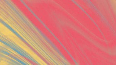 Soyut kıvrımlı pembe, sarı ve mavi çizgiler desenli sanatsal bir arkaplan oluşturur. Tasarımlar için uygun canlı, dinamik zemin.