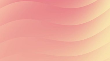 Dalgalı pembe ve şeftali rengi soyut arkaplan tasarımını gösterir. Kadınsı markalaşma, sosyal medya paylaşımları ve web sitesi arkaplanları için mükemmel..