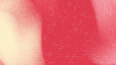 Parlayan parçacıklar ve hafif ışık efektleriyle parlak kırmızı animasyon arka planı. Modern soyut hareket teknoloji temaları, dijital tanıtımlar, enerjik tanıtımlar ve yaratıcı video projeleri için mükemmeldir..