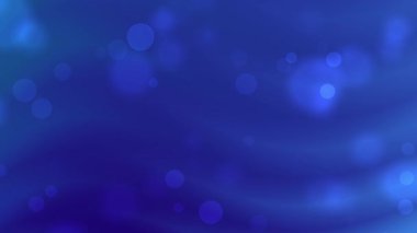 Derin mavi soyut animasyon yumuşak parlayan bokeh ışıkları ve pürüzsüz eğim hareketi. Şık sinema arka planı kurumsal markalaşma, sunumlar, teknoloji görselleri için mükemmel.