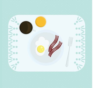 Bir kişi için kahvaltı