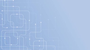 Mavi beyaz modern soyut arkaplan, dijital teknoloji fütüristik internet ağı bağlantısı, bulut siber bilgi iletişimi, Ai büyük veri bilimi, yenilik gelecekteki teknoloji illüstrasyon vektörü