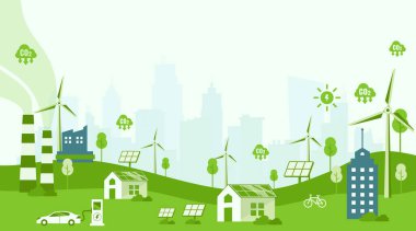 Sıfır kavramı. Net sıfır sera gazı emisyon hedefi. Beyaz arkaplanda yeşil ağ sıfır simgesi ve yeşil simgesiyle iklim nötr uzun vadeli stratejisi.