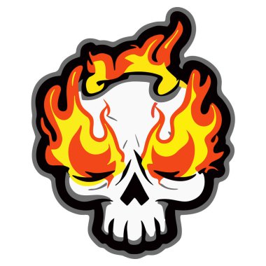 Alevler içinde yanan bir meşale