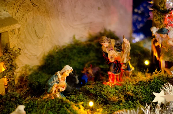 Classical Christmas crib — Stock Photo, Image