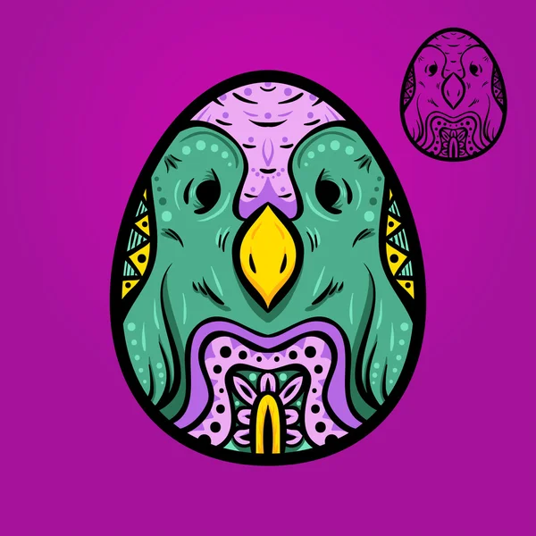 Paskalya etnik yumurta kuş