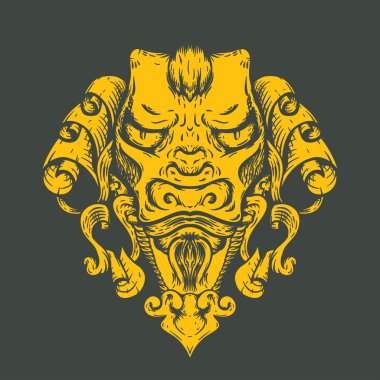 Dragon tattoo T-shirt design. Head of the Asian tiger. vector Dragon tattoo T-shirt design. Head of the Asian tiger. vector